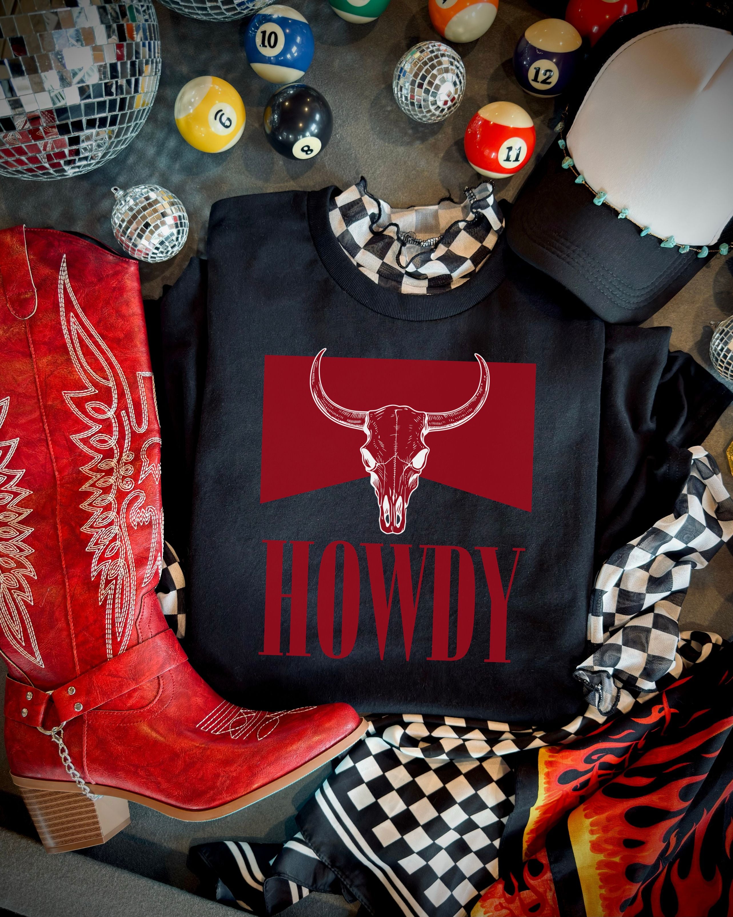 Howdy Skull Tee