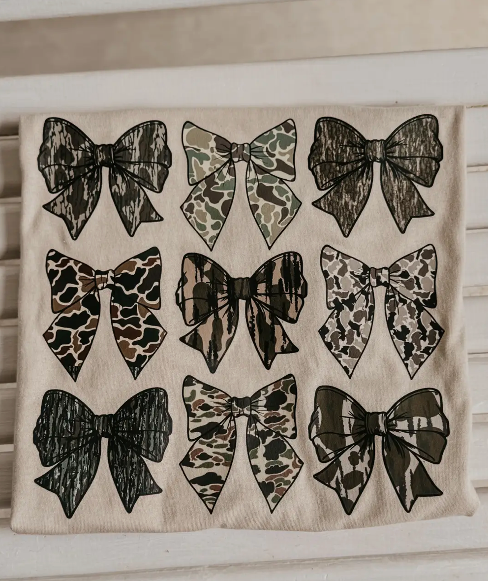 Camo Bows tee