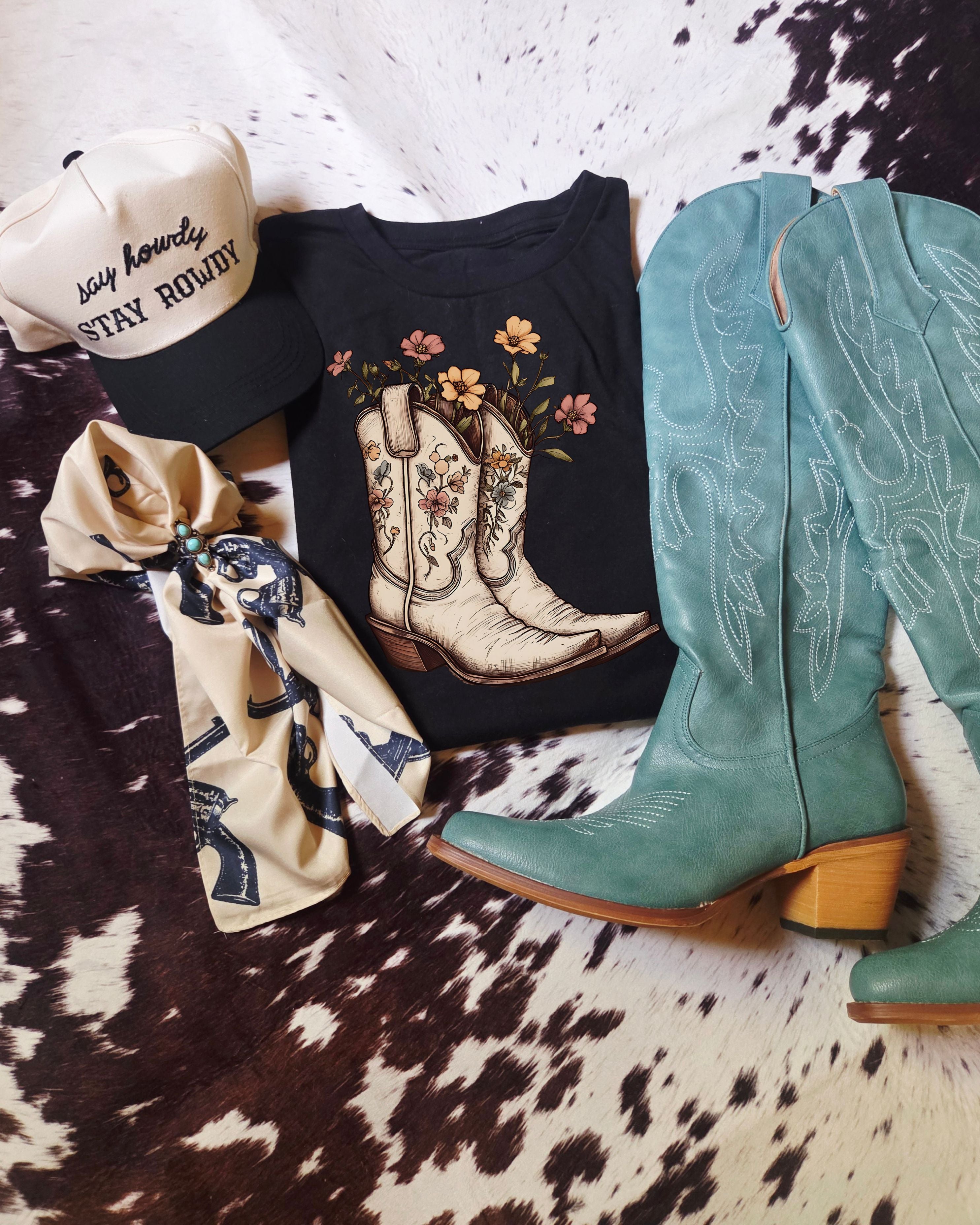 Bloom & Boots Tee