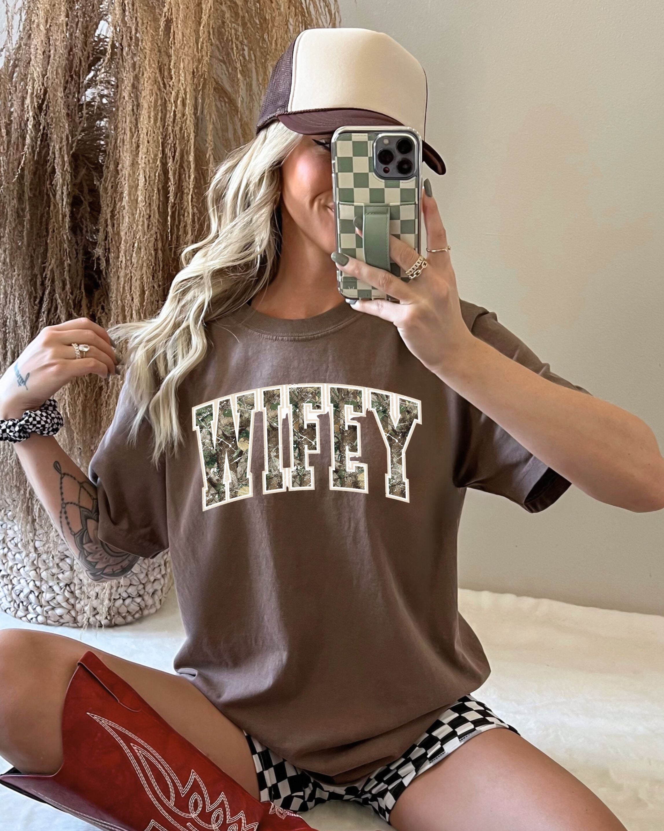 Bold Camo Wifey Tee