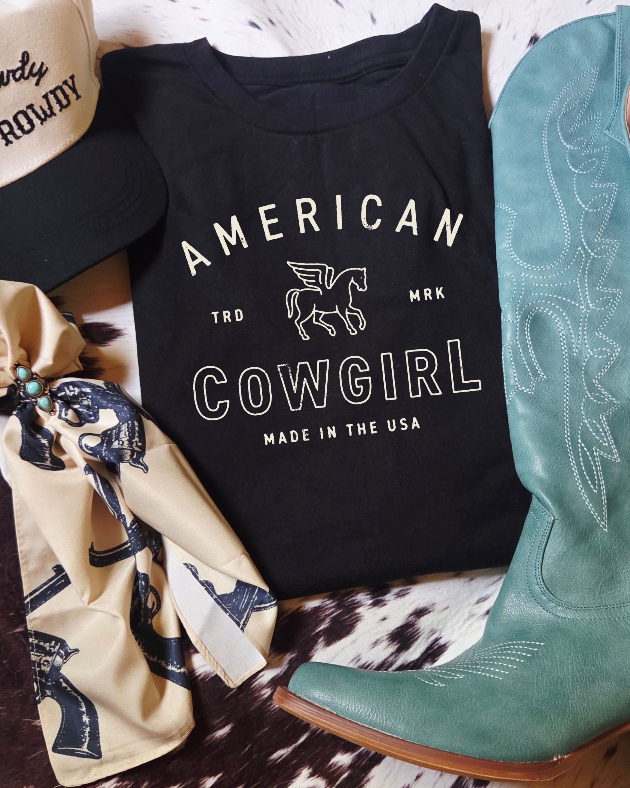 American Cowgirl CC Tee (Black)